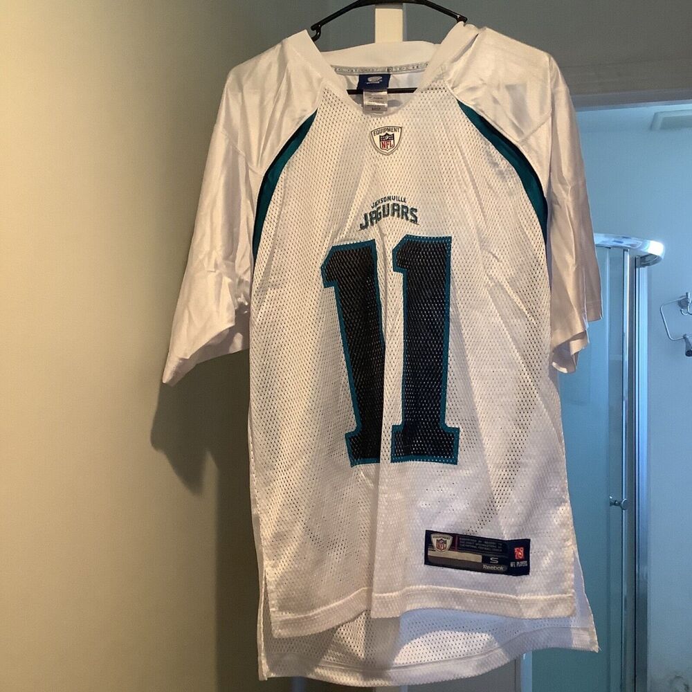 Reebok Jacksonville Jaguars Jersey Size: small Color: White/Black-Teal Condition
